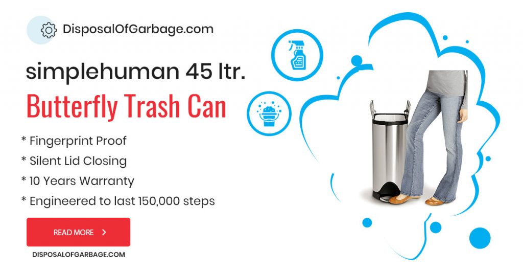 simplehuman 45 butterfly trash can review